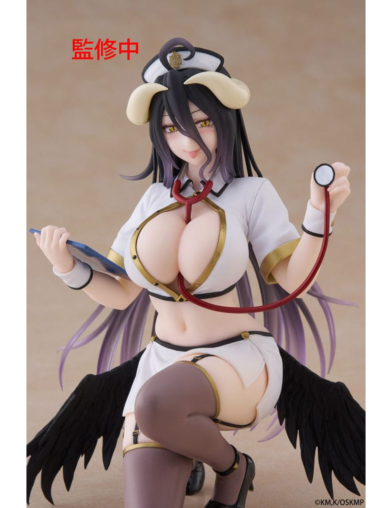 Taito - Overlord - Figurine Desktop Cute Albedo Nurse Ver.
