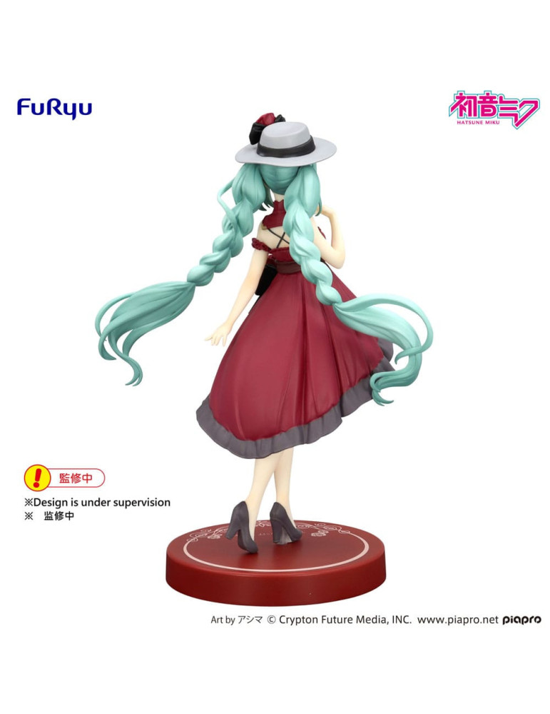 Furyu - Hatsune Miku - Figurine Trio-Try-iT Hatsune Miku Outing Dress Red Color Ver.