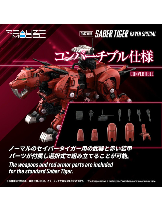 Takara Tomy - Zoids - figure RMZ-015 Saber Tiger Raven Special