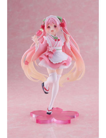 Taito - Hatsune Miku - figurine Newley Written Sakura Miku Japanese Cafe Ver. Reissue