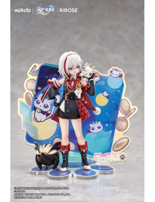 Ribose - Honkai: Star Rail - figurine Rise Up Chibineko Series Topaz & Numby Ver.