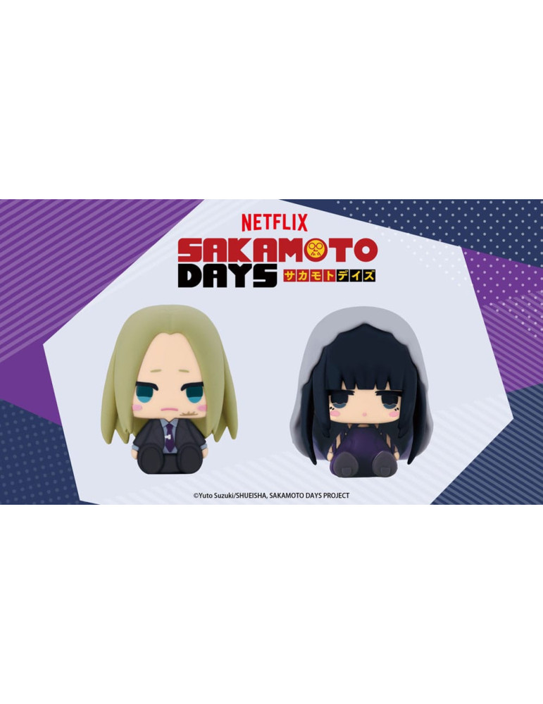 Kotobukiya - Sakamoto Days - mini-figurines Pote Raba Rubber Mascot Shishiba & Osaragi