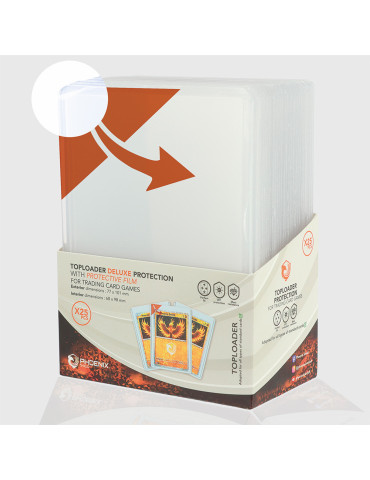 PHOENIX SHIELD 25 toploader Deluxe with protective film 35 pt