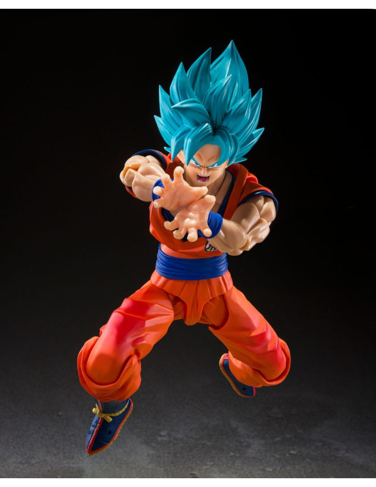 Dragon Ball Super S.H.Figuarts Action Figure Super Saiyan God Super Son Guko (Blue power transcending Limits) 15 cm Bandai