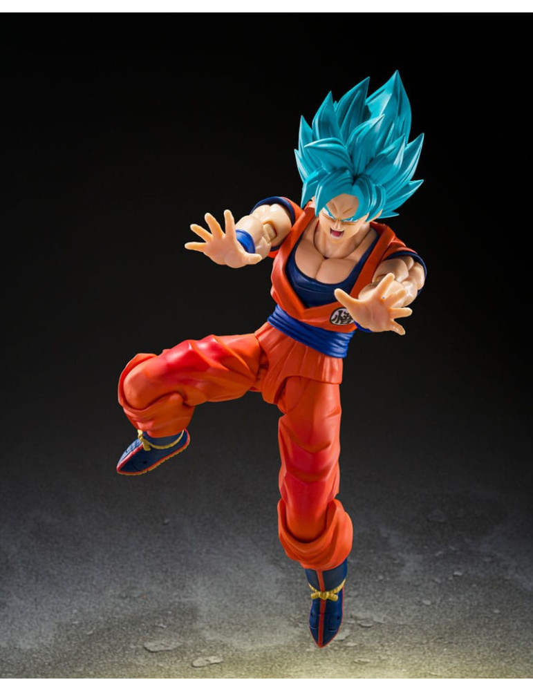 Dragon Ball Super S.H.Figuarts Action Figure Super Saiyan God Super Son Guko (Blue power transcending Limits) 15 cm Bandai