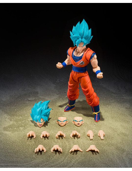 Dragon Ball Super S.H.Figuarts Action Figure Super Saiyan God Super Son Guko (Blue power transcending Limits) 15 cm Bandai