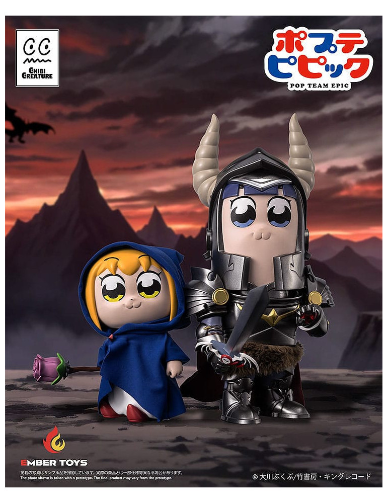 Ember Toys - Pop Team Epic - figurines Chibi Creature Popuko & Pipimi Shining Shoulder Ver.
