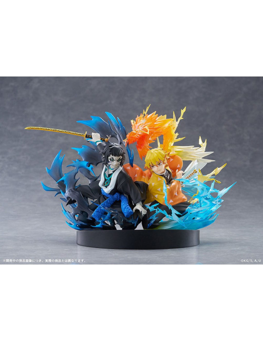 Aniplex - Demon Slayer: Kimetsu no Yaiba - figurine Zenitsu Agatsuma & Kaigaku