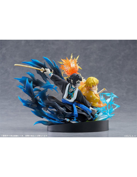 Aniplex - Demon Slayer: Kimetsu no Yaiba - figurine Zenitsu Agatsuma & Kaigaku