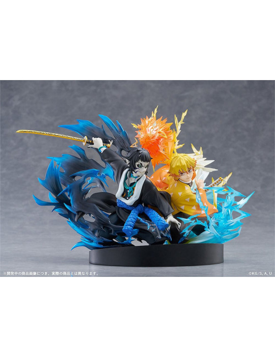 Aniplex - Demon Slayer: Kimetsu no Yaiba - figurine Zenitsu Agatsuma & Kaigaku