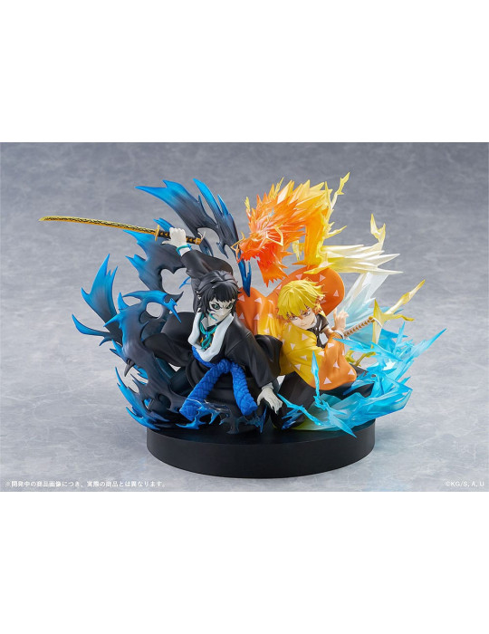 Aniplex - Demon Slayer: Kimetsu no Yaiba - figurine Zenitsu Agatsuma & Kaigaku