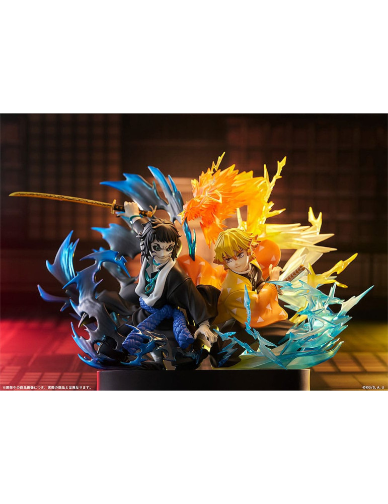 Aniplex - Demon Slayer: Kimetsu no Yaiba - figurine Zenitsu Agatsuma & Kaigaku