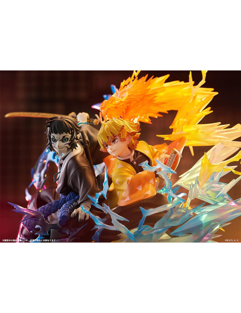 Aniplex - Demon Slayer: Kimetsu no Yaiba - figurine Zenitsu Agatsuma & Kaigaku