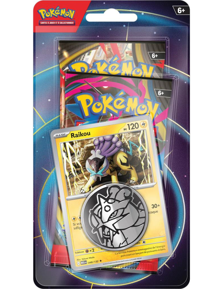 Pokémon Pack 2 boosters + 1 carte promo : Raikou (FR)