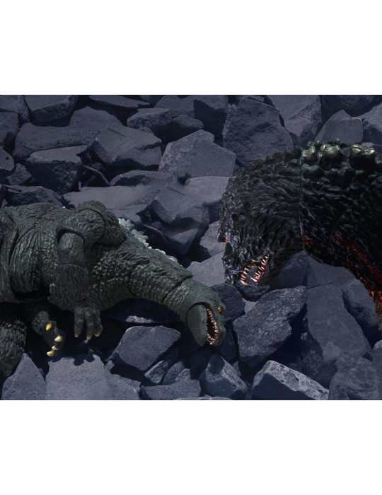 Bandai - Godzilla vs. Destroyah - figurine S.H.MonsterArts Godzilla Jr & Destoroyah Evolution Set