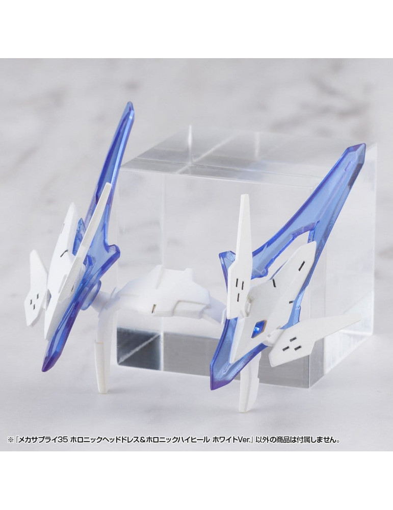 Kotobukiya - M.S.G. Model Kit Accessory Set Mecha Supply 34 Holonic Headdress & Holonic High Heels White Ver.