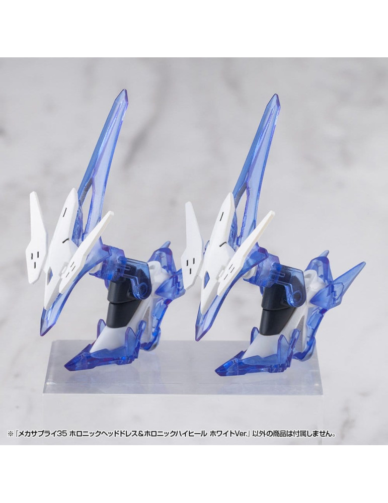 Kotobukiya - M.S.G. Model Kit Accessory Set Mecha Supply 34 Holonic Headdress & Holonic High Heels White Ver.