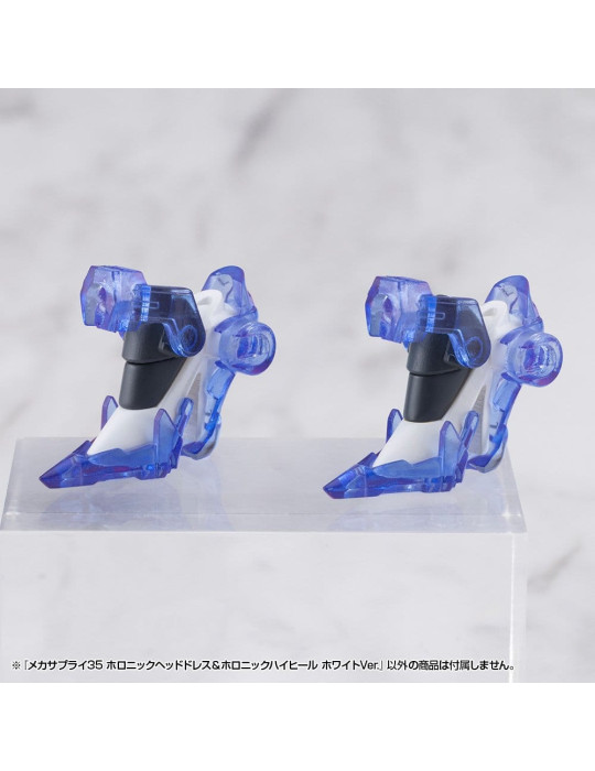 Kotobukiya - M.S.G. Model Kit Accessory Set Mecha Supply 34 Holonic Headdress & Holonic High Heels White Ver.
