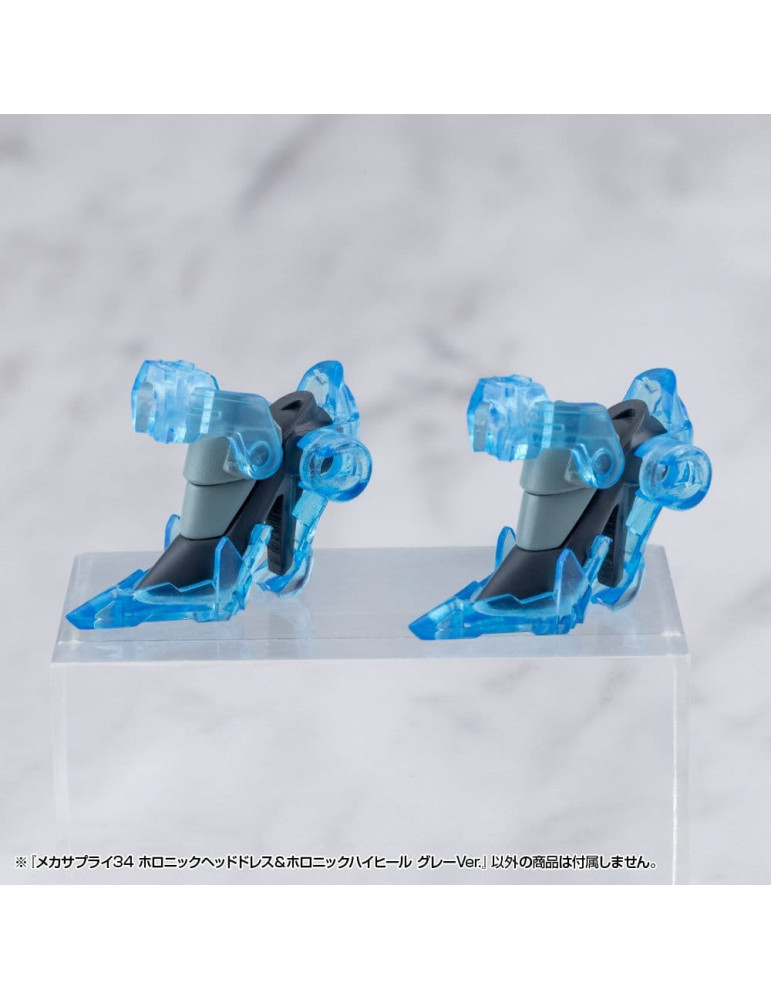 Kotobukiya - M.S.G. Model Kit Accessory Set Mecha Supply 34 Holonic Headdress & Holonic High Heels Grey Ver.