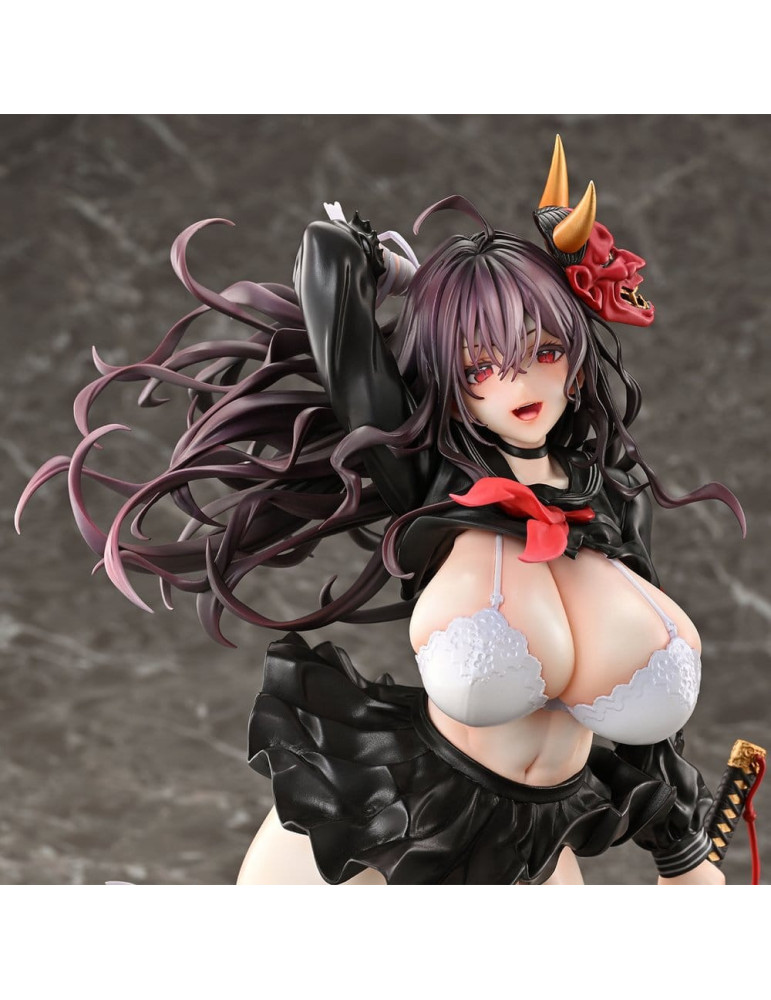 Pink Cat - figurine Reika Danzaiin Demon Exorcist Student Council President by Mataro