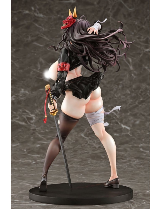 Pink Cat - figurine Reika Danzaiin Demon Exorcist Student Council President by Mataro