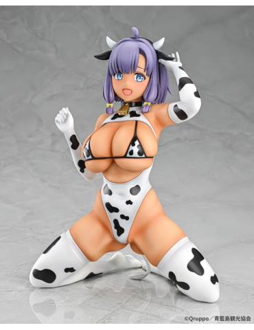 Q-six - Nukitashi The Animation - figurine Misaki Hotori Cow print costume Tanned Ver.