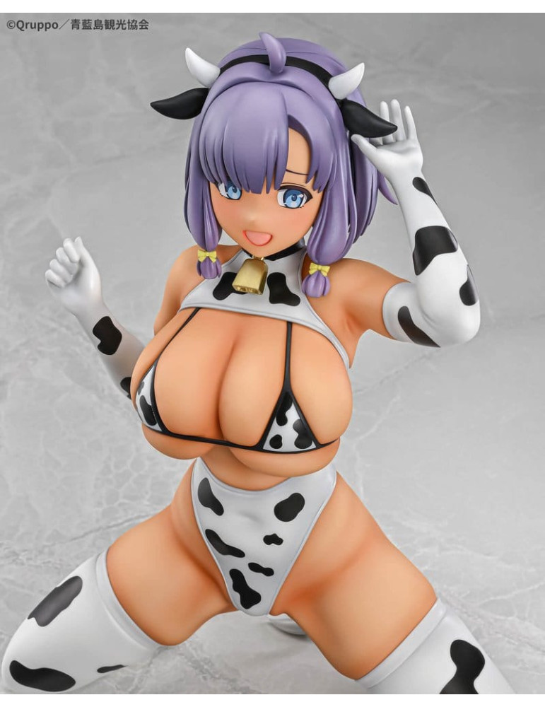Q-six - Nukitashi The Animation - figurine Misaki Hotori Cow print costume Tanned Ver.