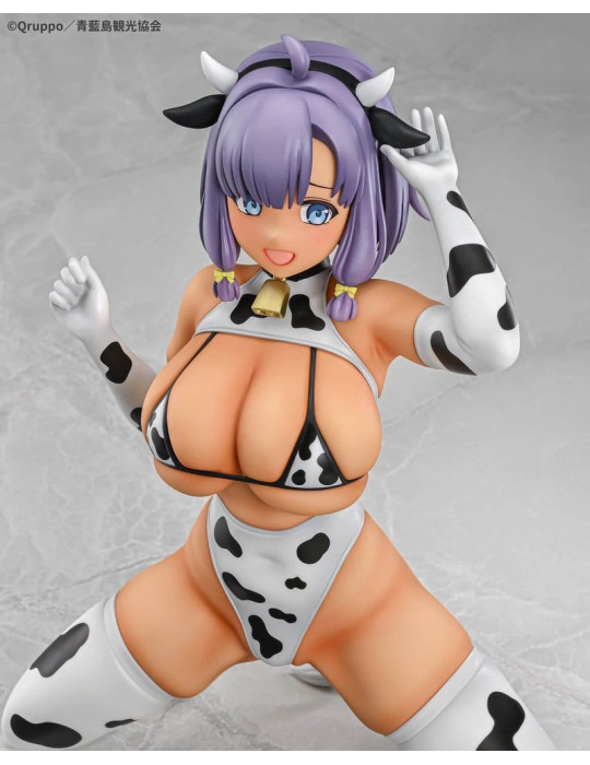 Q-six - Nukitashi The Animation - figure Misaki Hotori Cow print costume Tanned Ver.