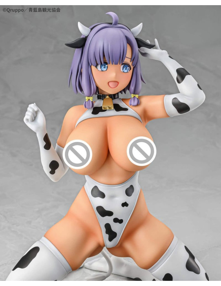 Q-six - Nukitashi The Animation - figurine Misaki Hotori Cow print costume Tanned Ver.