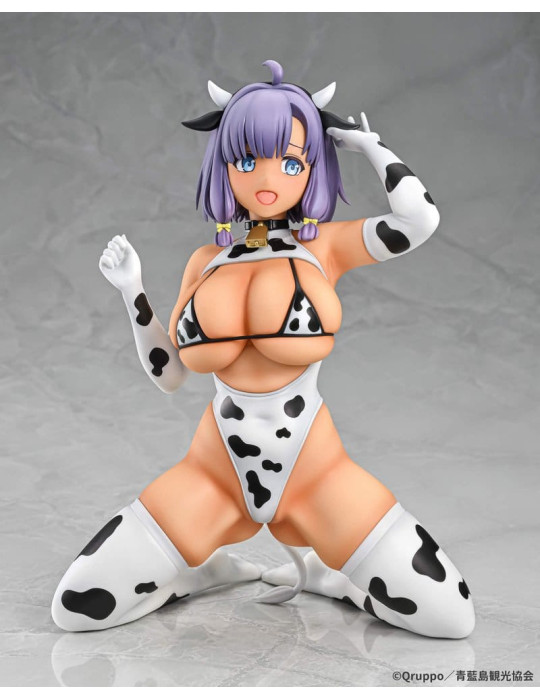 Q-six - Nukitashi The Animation - figurine Misaki Hotori Cow print costume Tanned Ver.