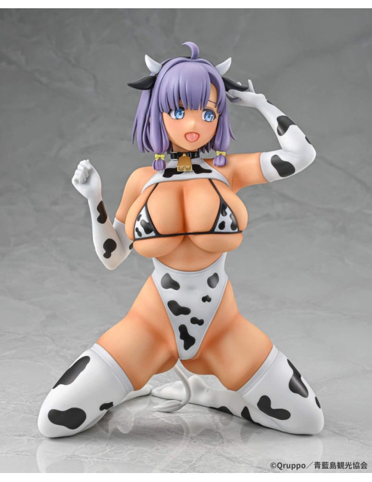 Q-six - Nukitashi The Animation - figurine Misaki Hotori Cow print costume Tanned Ver.