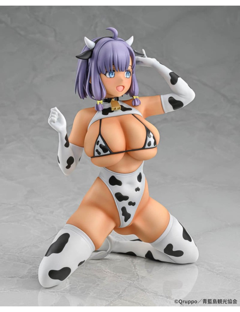 Q-six - Nukitashi The Animation - figure Misaki Hotori Cow print costume Tanned Ver.