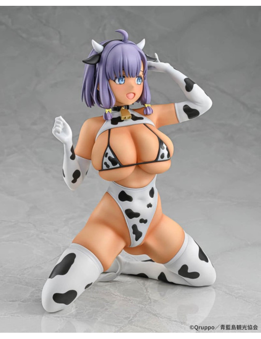 Q-six - Nukitashi The Animation - figure Misaki Hotori Cow print costume Tanned Ver.