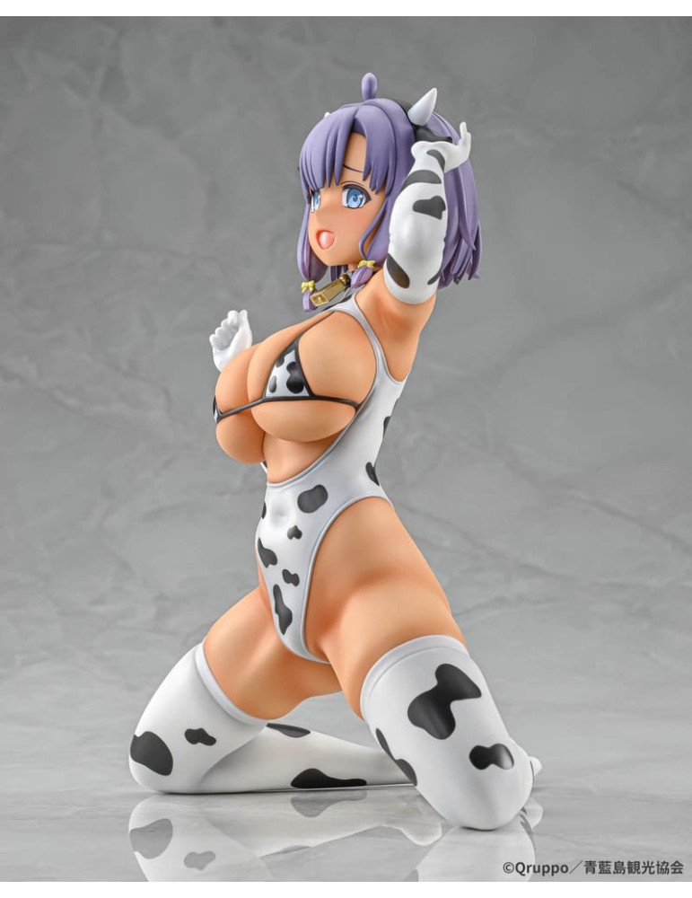 Q-six - Nukitashi The Animation - figurine Misaki Hotori Cow print costume Tanned Ver.