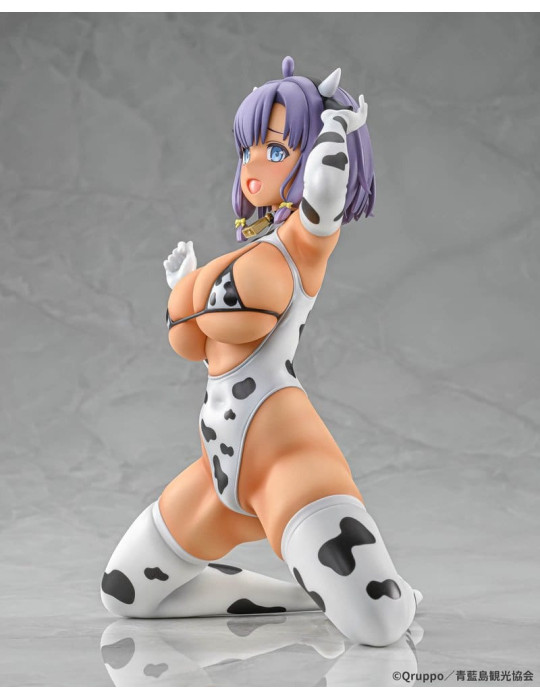 Q-six - Nukitashi The Animation - figurine Misaki Hotori Cow print costume Tanned Ver.