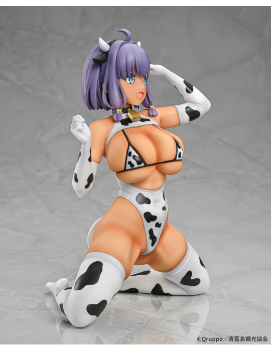 Q-six - Nukitashi The Animation - figurine Misaki Hotori Cow print costume Tanned Ver.