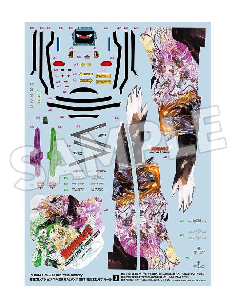 Max Factory - Macross Frontier - figure PLAMAX MF-98: minimum factory Fighter Nose Collection YF-29 GALAXY SET