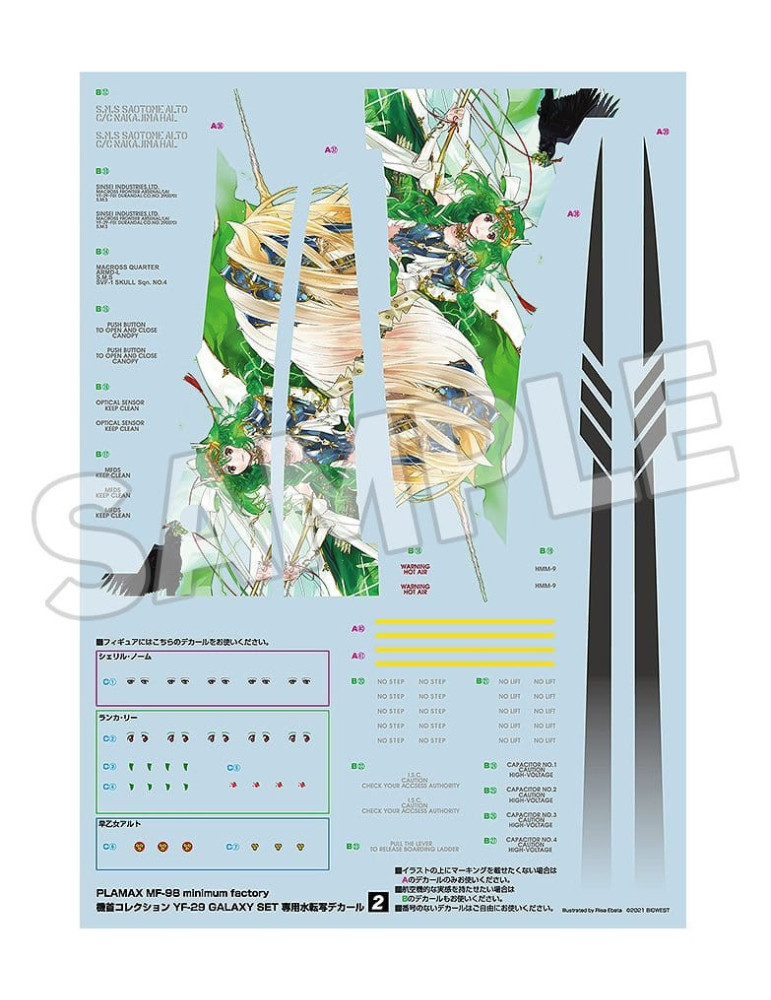 Max Factory - Macross Frontier - figurine PLAMAX MF-98: minimum factory Fighter Nose Collection YF-29 GALAXY SET