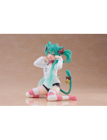Taito - Hatsune Miku - Desktop Cute Figure Hatsune Miku Cat Ear T-Shirt Ver. 2