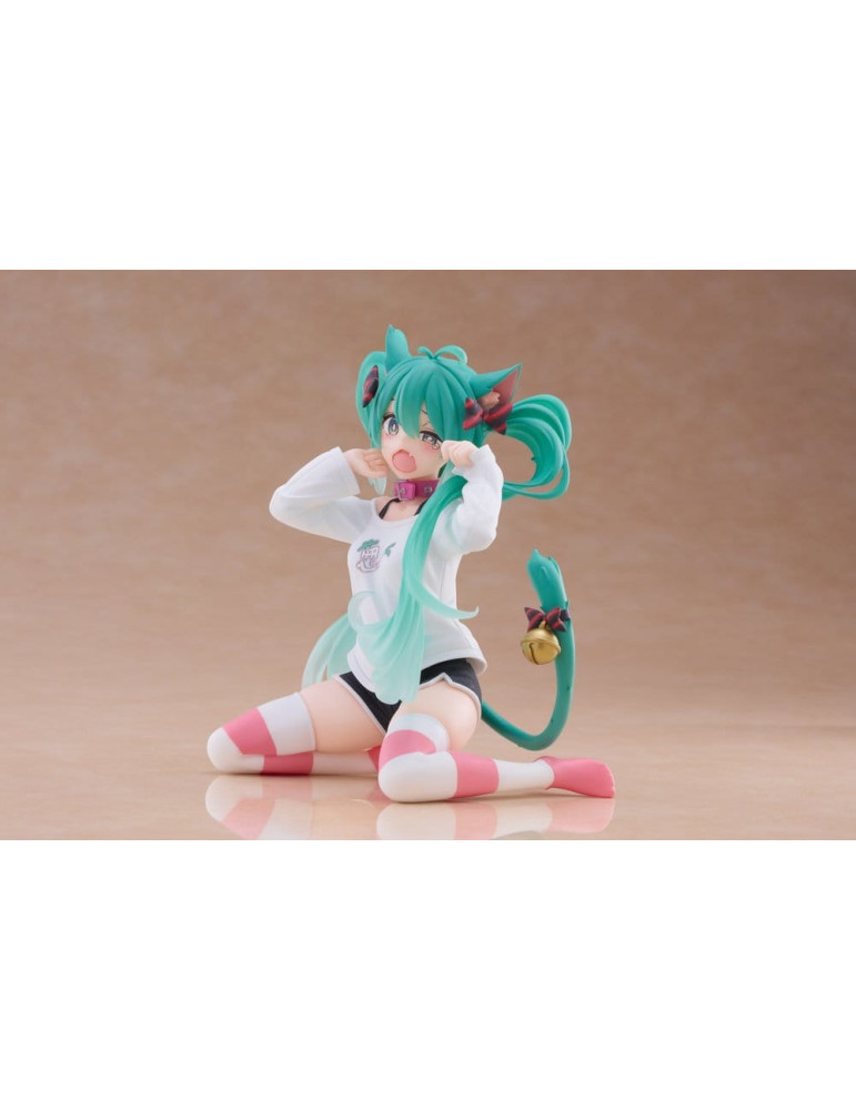 Taito - Hatsune Miku - Desktop Cute Figure Hatsune Miku Cat Ear T-Shirt Ver.