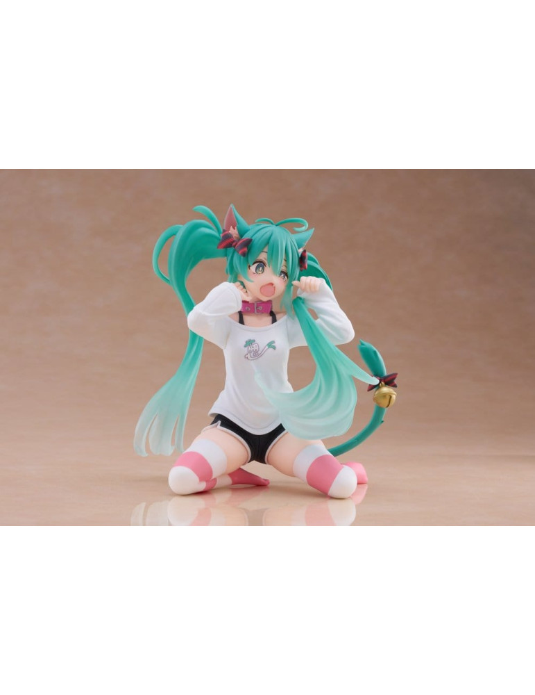 Taito - Hatsune Miku - Desktop Cute Figure Hatsune Miku Cat Ear T-Shirt Ver.