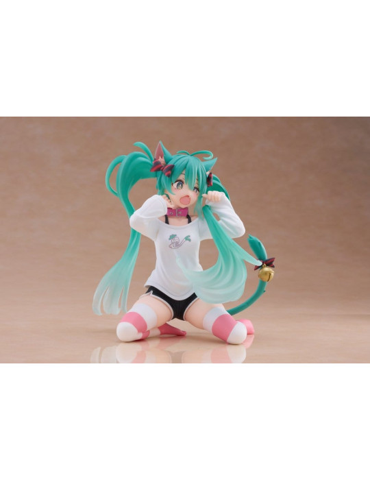 Taito - Hatsune Miku - Desktop Cute Figure Hatsune Miku Cat Ear T-Shirt Ver.