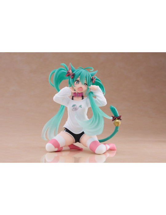 Taito - Hatsune Miku - Desktop Cute Figure Hatsune Miku Cat Ear T-Shirt Ver.