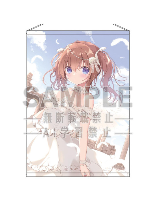 Miyu Miyasaka Original Illustration Sakika-chan's Wings of Blessing Tapestry B2
