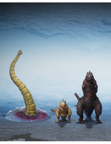Bandai - Godzilla 2016 - figurines S.H.MonsterArts The Second Form, Thrid Form, Giant Unidentified Creature Set