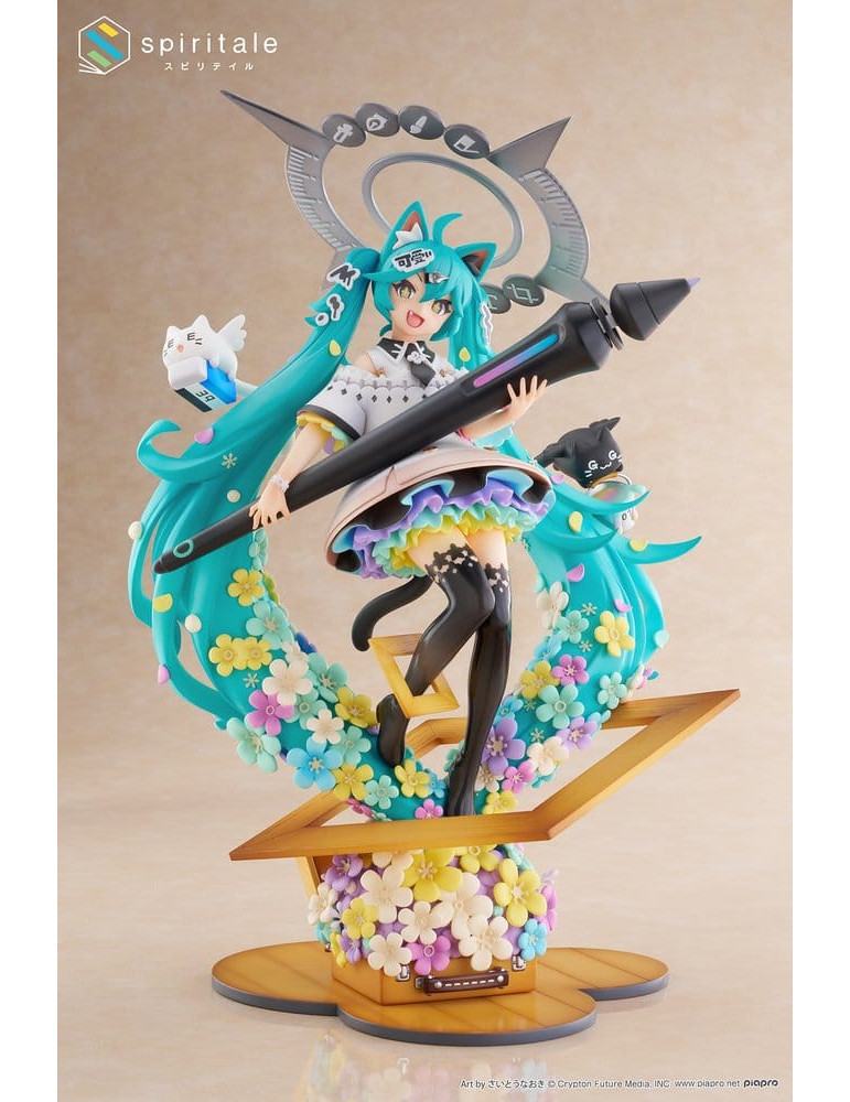 Spiritale - Hatsune Miku x Naoki Saito - figure Hatsune Miku The Painter Ver.