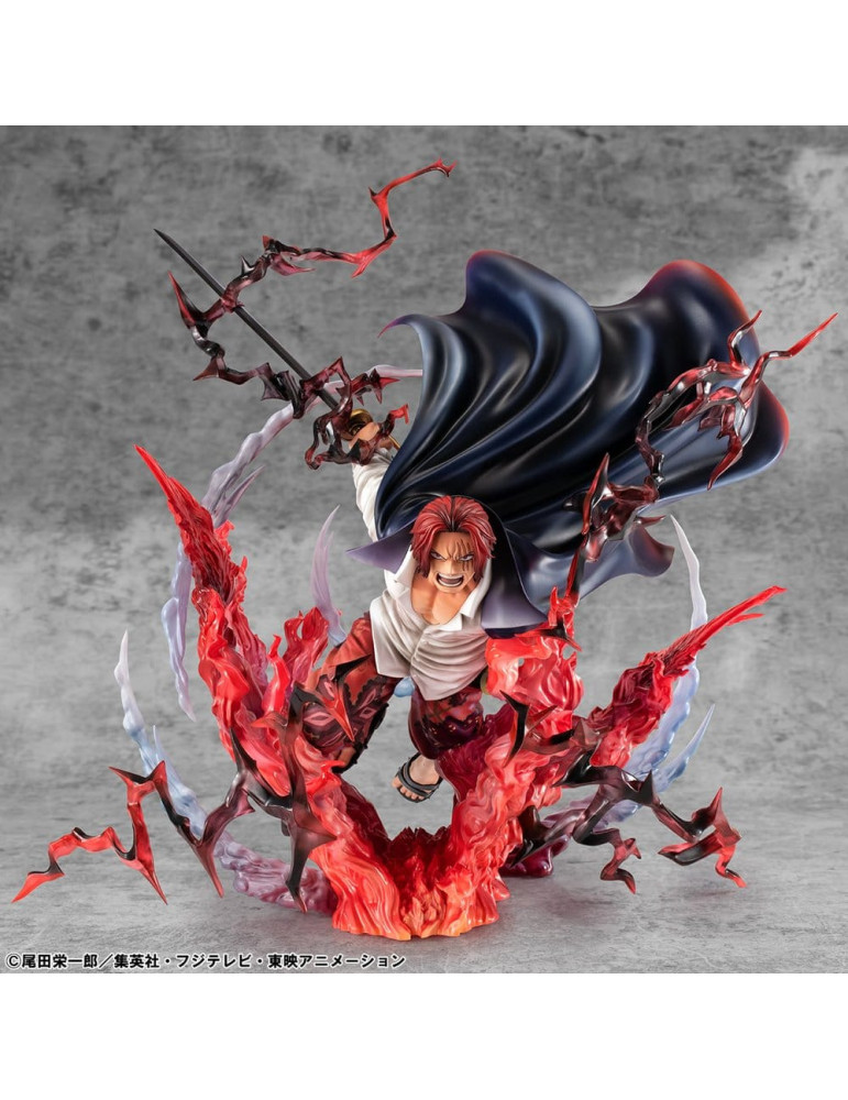 Megahouse - One Piece - figurine P.O.P. SA-MAXIMUM Leader of Red Hair Pirates Red-Haired Shanks Kamusari