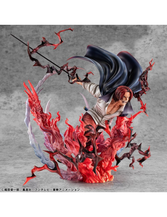 Megahouse - One Piece - figure P.O.P. SA-MAXIMUM Leader of Red Hair Pirates Red-Haired Shanks Kamusari