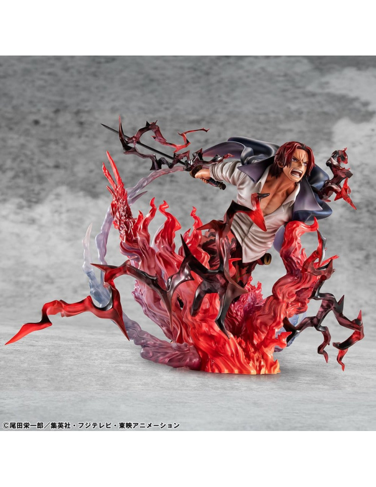 Megahouse - One Piece - figurine P.O.P. SA-MAXIMUM Leader of Red Hair Pirates Red-Haired Shanks Kamusari