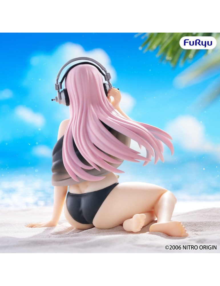 Furyu - Super Sonico - figure Noodle Stopper Super Sonico Swimsuit Black Color Ver.